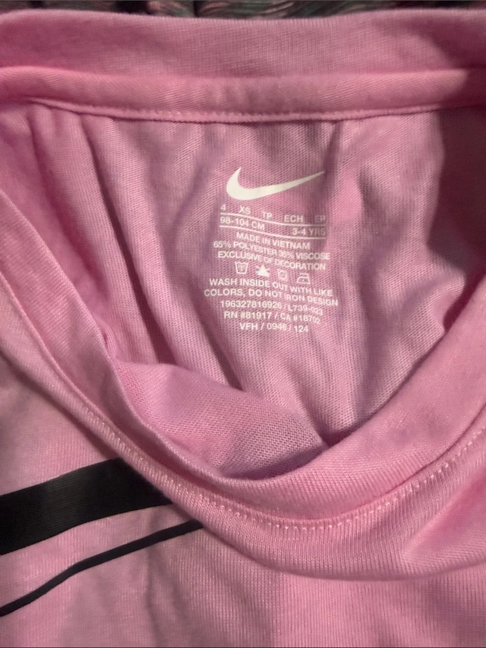 Nike Pink and Black Girls' Athletic Matching Set - Picture 5 of 5